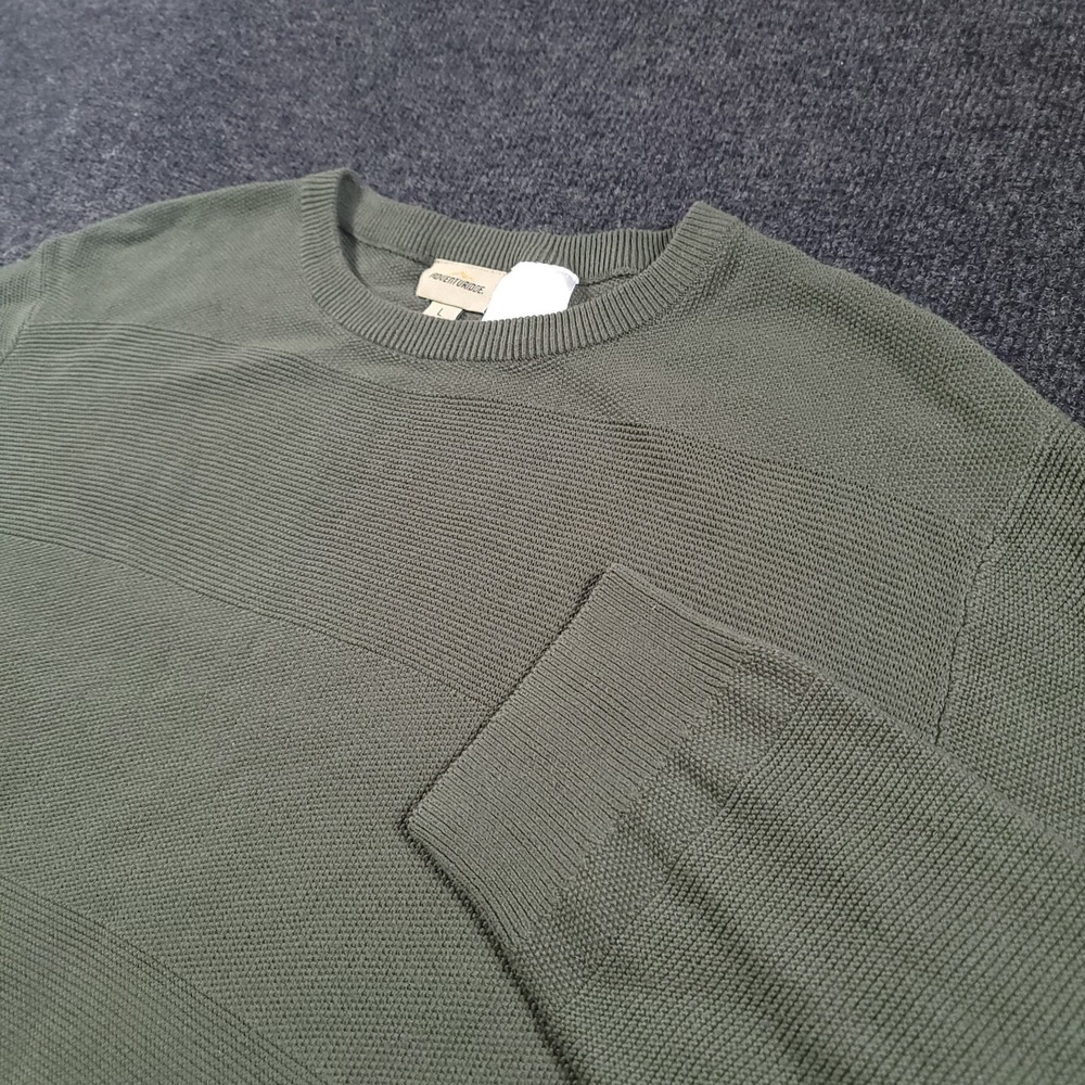 Adventuridge Men's Base Layer Top Green‎ Size L Thermal Knit Shirt
